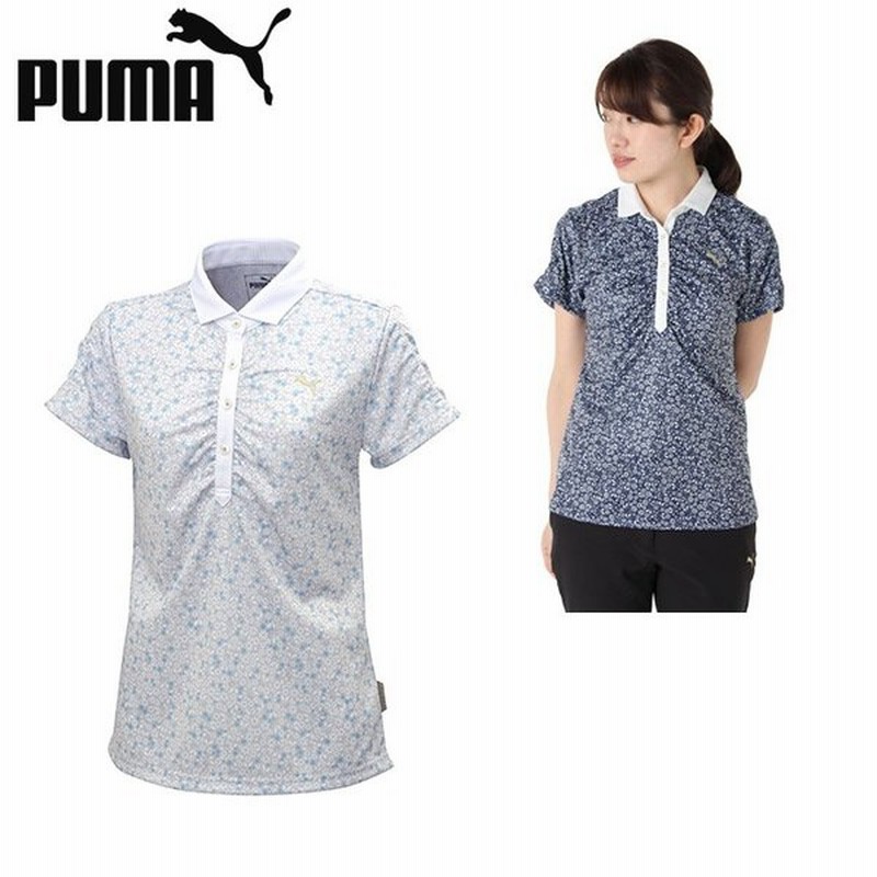 プーマ ゴルフウェア ポロシャツ 半袖 レディース フローラルプリント半袖シャツ Puma 通販 Lineポイント最大0 5 Get Lineショッピング