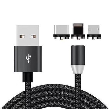 大賀屋 傳輸線 安卓 micro v8 type-c 盲吸 編織線 手機 磁吸 充電線 磁鐵充電線 C00010116