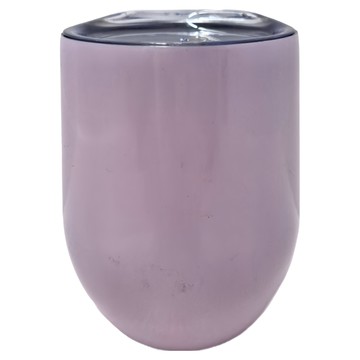 橘之屋 隔熱雙層彩蛋杯-350ML  304不鏽鋼  紫  1個