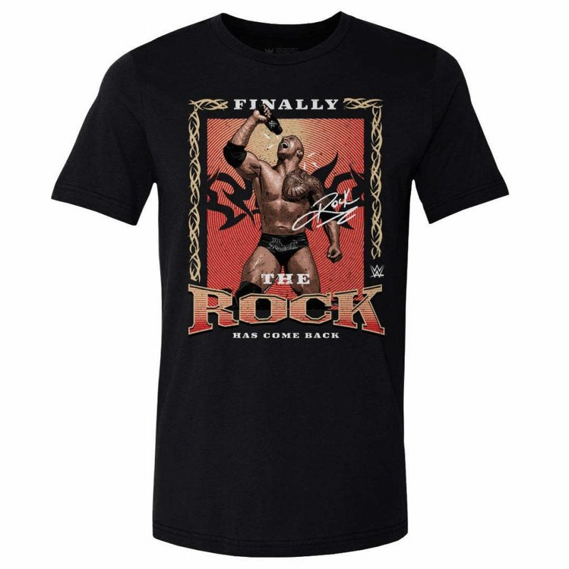 WWE ザ・ロック ドウェイン/ジョンソン Tシャツ Legends Come Back 500Level ブラック | LINEブランドカタログ