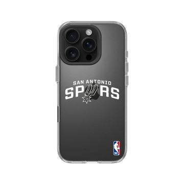 iPhone 16 Pro Clear Case（相機按鈕） 透明 - NBA - Logo-聖安東尼奧馬刺 San Antonio Spurs - Light