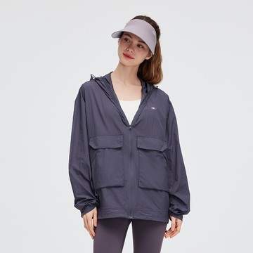 Ohsunny 夏季女式防曬輕便戶外外套防紫外線夾克透氣 UPF50+