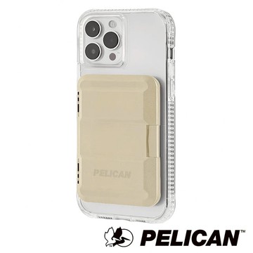 美國 Pelican 派力肯 MagSafe 專用硬式磁吸卡片收納盒 OD綠色