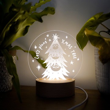 【 貓咪疊羅漢 聖誕小夜燈】耶誕禮物/快速出貨