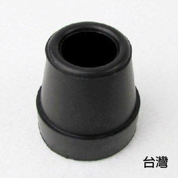 橡膠腳套 腳墊 - 孔徑1.45cm 高3.05cm 黑色 2個入 四腳拐杖使用 老人用品 銀髮族*可超取* [ ZHTW1719-851]
