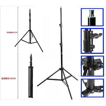 【eYe攝影】2.8M 燈架 三節式 外拍燈架 攝影棚燈架 加粗管徑 環形燈 攝影棚 燈架 閃燈 柔光傘 反光板 背景架