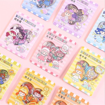 🍋檸檬青🍋清倉現貨超可愛十二星座系列12款40張入異形PVC防水貼紙手帳裝飾素材