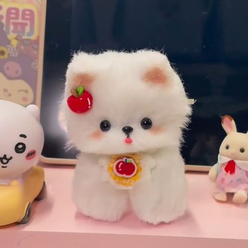YOG-成品髮出 新款兔毛扭扭棒小狗手工diy可愛毛絨成品生日禮物送女友