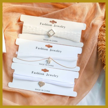 僊女風飾品 白色閃鑽花卉吊墜超僊頸鏈 Choker項圈 短款鎖骨鏈項鏈女