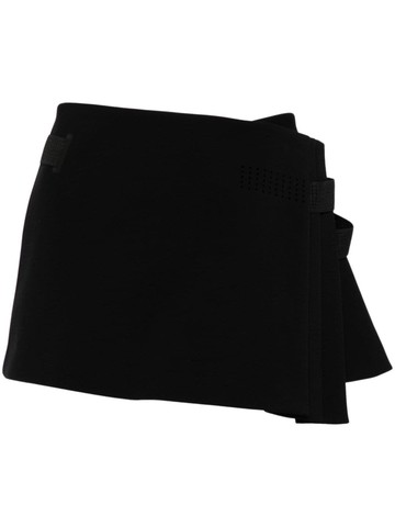 Hyein Seo - pleated wrap miniskirt - women - Rayon/Polyurethane/Polyester - 2 - Black
