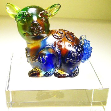 開運陶源  水晶琉璃【兔】