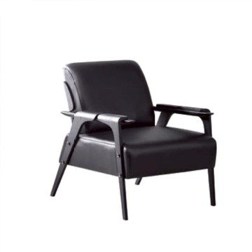 【obis】Emilia休閒椅(單人沙發)皮/黑色