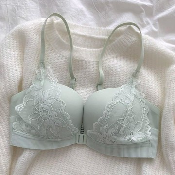 DUYI~夢詩 內衣女無文胸薄款顯胸小胸罩法式性感小胸平杯無痕bra