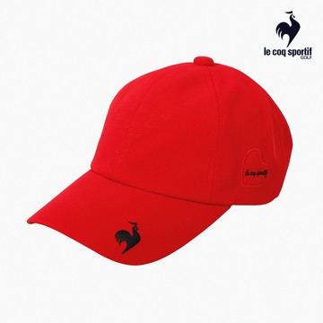【LE COQ SPORTIF GOLF公雞高爾夫】女款紅色愛心設計基本款高爾夫球帽QLU0J103