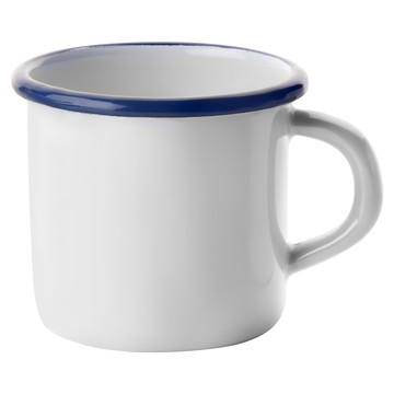 ibili 琺瑯馬克杯 350ml  1個  藍色 + 白色