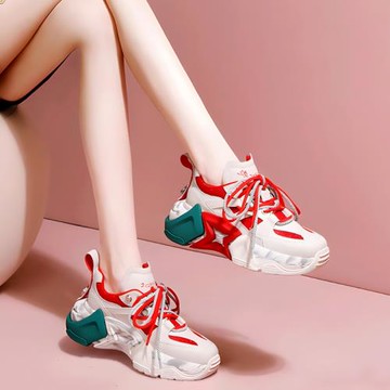 厚底潮牌秋季學生休閑女款老爹鞋