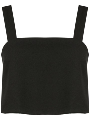 LUIZA BOTTO - square-neck cropped top - women - Polyester - PP - Black