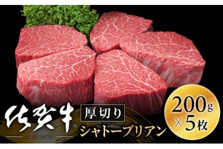 佐賀牛ヒレシャトーブリアン1000g(200g×5)OM0006