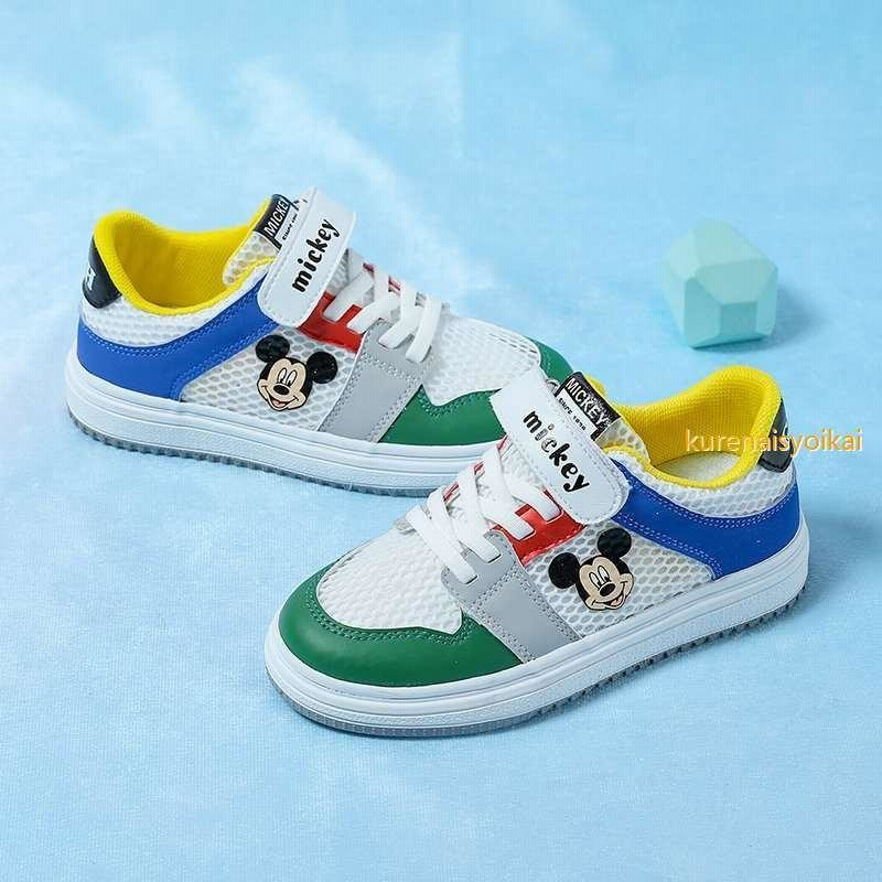 Disney キッズ スニーカーディズニー ミッキー ミニー柄 女の子 男の子 ジュニア 運動会 軽量 子供靴 滑り止め 16 5cm 23cm 通販 Lineポイント最大get Lineショッピング