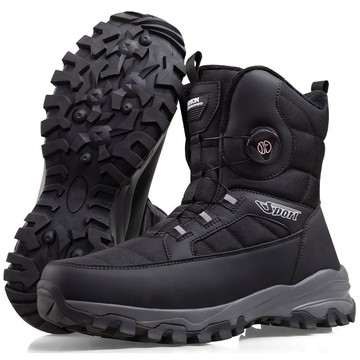 公司貨 免運 高端戶外男加絨馬丁靴正品防滑徒步鞋加厚保暖旅行男士棉靴工裝靴 快速發貨