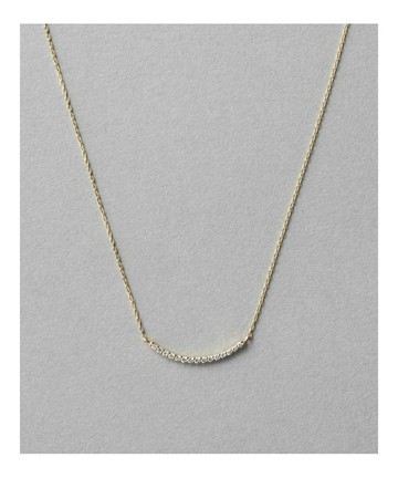 ete  K18 微笑鑽石項鍊 | 項鍊 K金 送禮 情人節 [Rakuten Fashion]