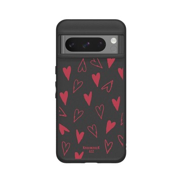 Pixel 8 Pro SolidSuit 黑 - Knock Knock A2Z - 手繪愛心
