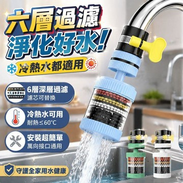 旋轉水龍頭過濾器 噴頭過濾器 水龍頭濾水器 水龍頭淨水器 水龍頭濾芯 自來水過濾器 活性炭除氯防濺 淨水器 過濾器715