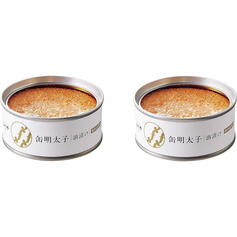 ふくや 缶明太子・油漬け 85g ×2個