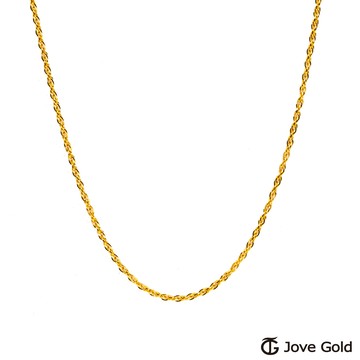 【JoveGold漾金飾】 溫柔黃金項鍊(約0.40錢)(約1.4尺/42cm)