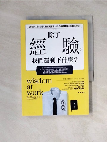 【書寶二手書T6／心理_WRR】除了經驗，我們還剩下什麼？：讓資深工作者邁入職涯高原期時，仍然維持競爭力的職場智慧_奇普．康利,  吳慕書