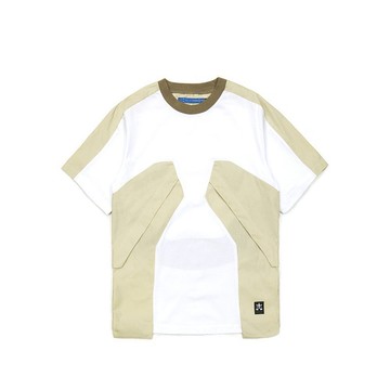 活片透氣上衣-白