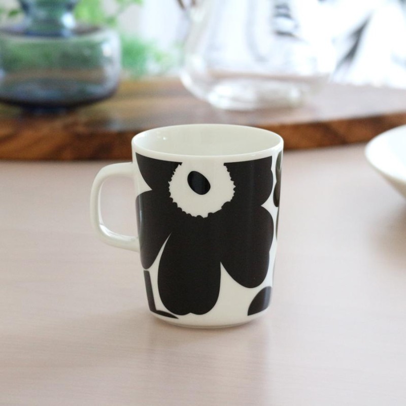 マリメッコ marimekko ウニッコ unikko ブラック ホワイト 食器セット