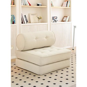 奶油風北海道吐司布藝沙發小戶型客廳豆腐塊組合可躺睡模塊榻榻米