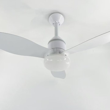 北歐簡約奶白色吸頂風扇燈臥室書房陽臺辦公室商用電扇燈70-SFY 保售後