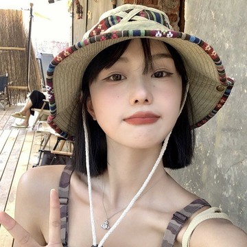 免運🌞民族復古西部牛仔男女遮陽防曬帽子登山戶外釣魚帽檐水洗漁夫帽漁夫帽 素面遮陽帽 防曬帽 抗uv 穿搭必備 學生帽