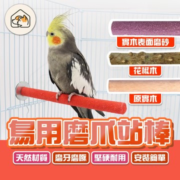 《家有毛孩🐾》鳥用磨爪站棒 鸚鵡站棒 花椒木站棒 木製站棍 磨砂站棒 花椒木站棍 鸚鵡站棒 鳥籠造景站棒 鸚鵡用品