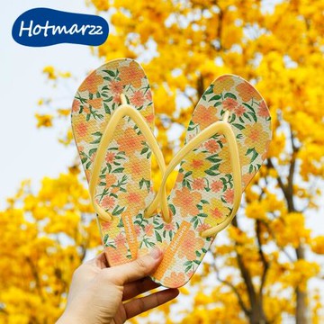 Hotmarzz黑瑪 女士新款人字拖小清新防滑外穿波西米亞風拖鞋夏季