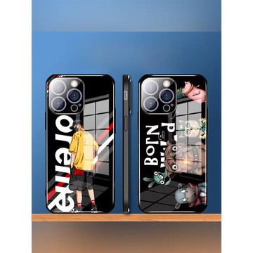 圖案定制適用蘋果15/14/13/12ProMax手機殼全包鏡頭膜iphone15Pro手機套plus玻璃ip新款pm男防摔11Por外殼max