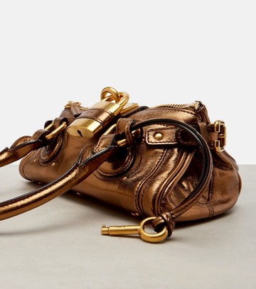 Chloé Paddington metallic leather shoulder bag
