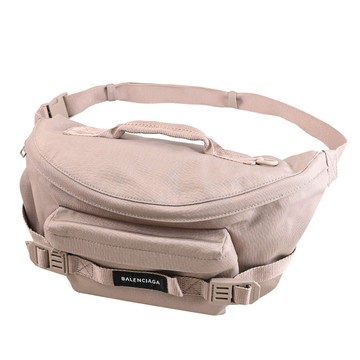 BALENCIAGA 巴黎世家 644035 Army 尼龍混紡戰術軍風大胸口包/腰包.沙色