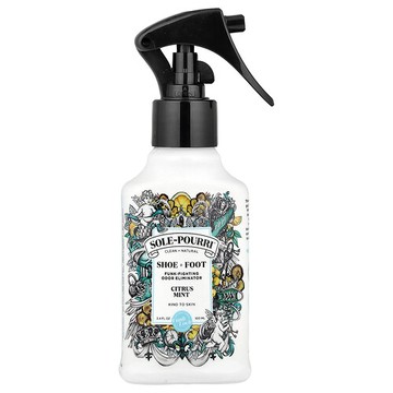 Poo-Pourri, Sole-Pourri™ 鞋履與足部除臭噴霧，柑橘薄荷香，3.4 液體盎司（100 毫升）