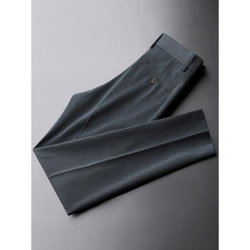 秋冬季新款免燙修身休閑褲子商務正裝西裝褲男士薄款上班九分長褲