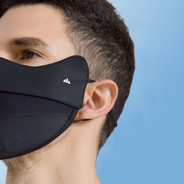 【NicoFun愛定做】第二代冰絲男士口罩 立體3D 透氣 護眼角 釣魚 騎行 夏季 防紫外綫 （可水洗 可調式耳扣)