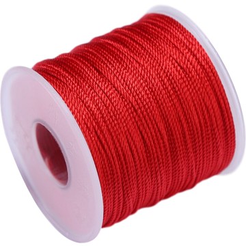 24股線手工編織繩吊墜掛繩串珠線手鏈紅繩子編織線diy材料包