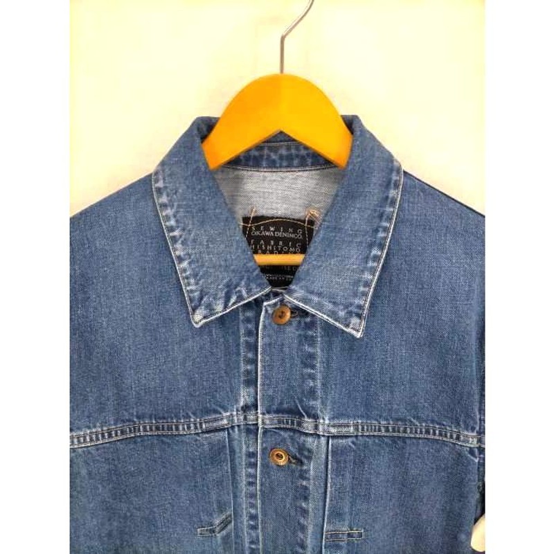 クロ KURO コートメンズ 1 MONTE DENIM COAT 青系 中古 古着 1616