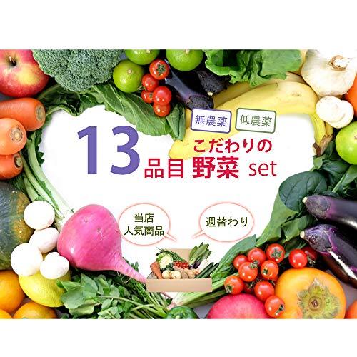 ベジタブルハート 旬の野菜 13品目こだわり野菜セット 安心な無農薬・低農薬栽培の野菜 お取り寄せ