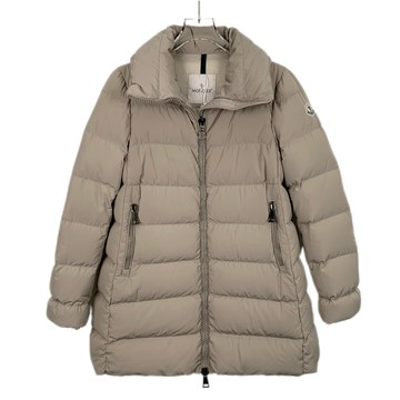 (M) moncler質感羽絨拉鍊香檳杏色外套