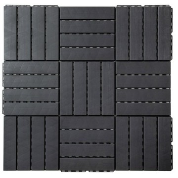 【出清品】57_Comet 拼裝地板, 深灰色, 18入