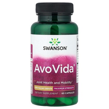 Swanson Vitamins, AvoVida®，特大強度，300 毫克，60 粒膠囊