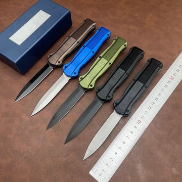 【台湾热销】新款蝴蝶3300高硬度鋒利小刀CNC鋁合金手柄戶外露營便攜刀具